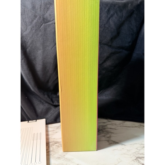 NIB RAINBOW IRON FLASK 20OZ WATER BOTTLE WITH 3 LIDS & A 5 PK STRAWS (2875) - Picture 11 of 11